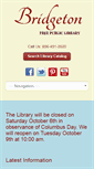 Mobile Screenshot of bridgetonlibrary.org